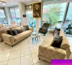 مبل راحتی چستر یونانی 7 نفره پایه چوب با پارچه ایرانی    کد : 10