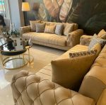 مبل راحتی چستر یونانی 7 نفره Dayana  با پارچه ایرانی    کد : 12