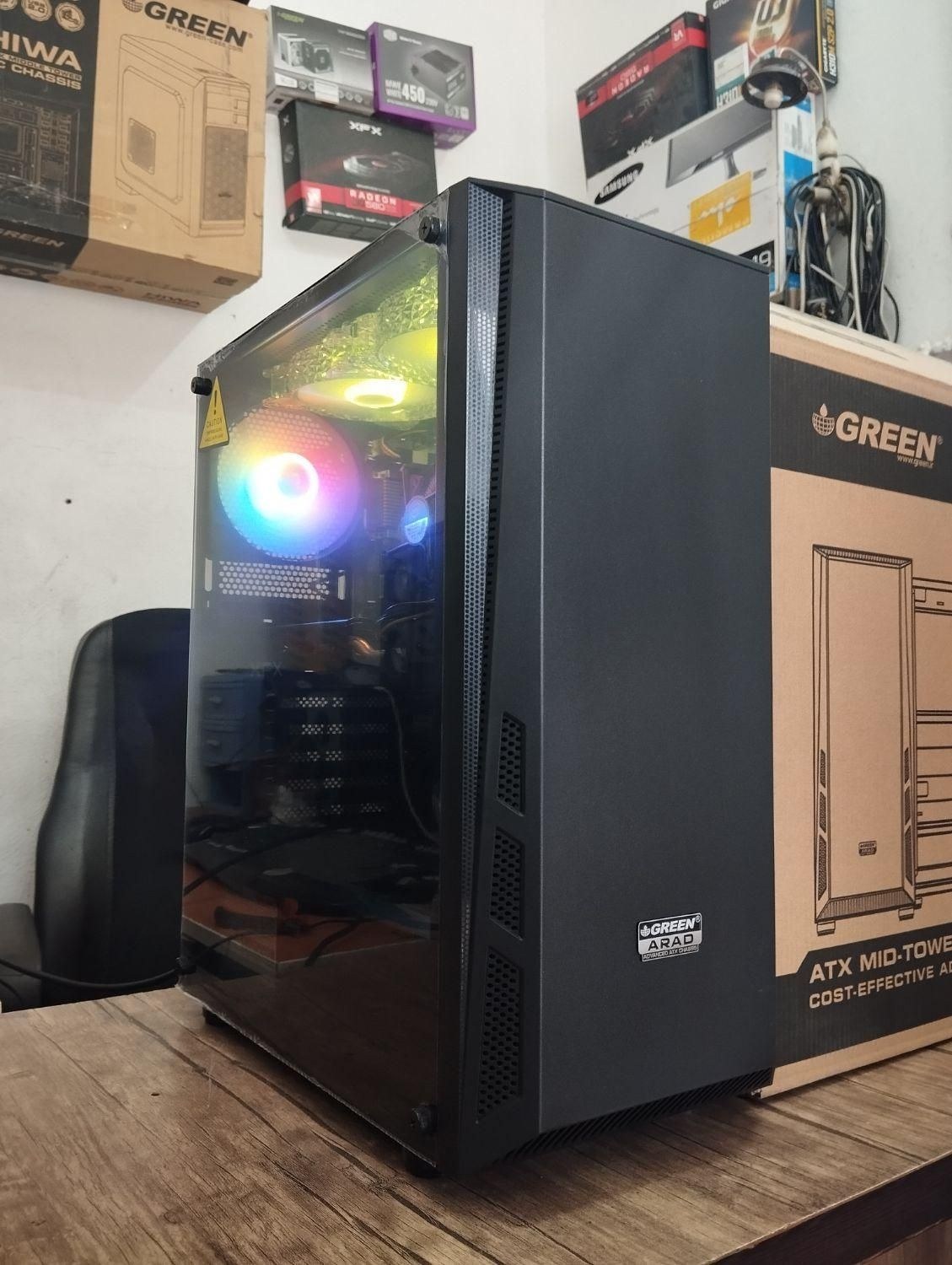 کیس RGB گیمینگ CORI7 رم 16 گیگ گرافیک 8 گیگ DDR5 کدH1