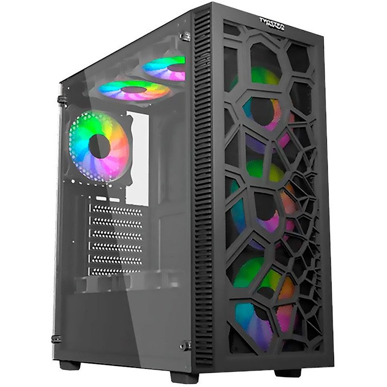 کیس RGBگیمینگ طراحی اداری خانگی CORI7 رم 16 گیگ گرافیک 8 گیگ DDR5 کد H1 با گارانتی